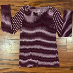 J.crew striped long sleeve shirt